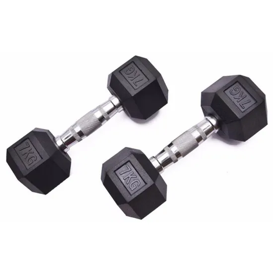 Commercial Gym Equipment Rubber Coated Dumbbell Dumbbell Set 