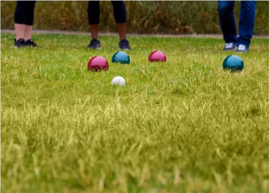Bocceball Set Outdoor Game Resin 107mm Bocce Ball Pallio