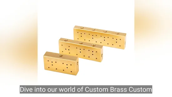 Brass Custom CNC Machined Industrial Parts 