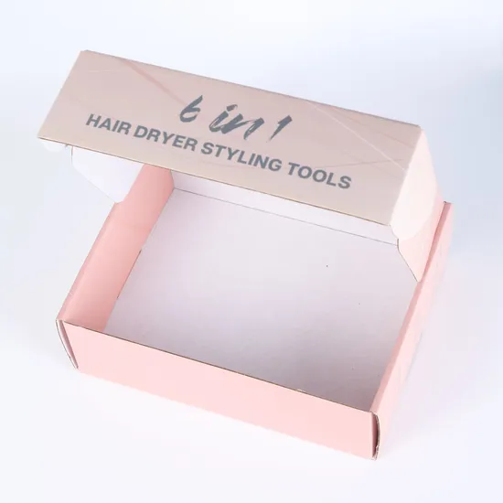 Custom Logo Flat Corrugated Cardboard Kraft Paper Clothes Jewelry Perfume Food Packaging Shipping Packing Mailer Package Christmas Gift Carton Box 